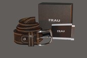 CINTURA FRAU VERDE/MARRONE