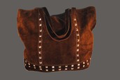 BORSA SACCA CAMOSCIO MARRONE 